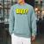 Vintage Comic Book Style Sound Effect Biff Raglan Sleeve Sweatshirt Cardinal