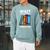 Wait Let Me Take A Shelfie Bookworm Book Pun Nerd Raglan Sleeve Sweatshirt Cardinal