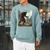 Women's David And Goliath Bible Book Of Samuel King David Raglan Sleeve Sweatshirt Cardinal