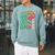 Women's Its Good Luck To Read Rainbow Reading Books Raglan Sleeve Sweatshirt Cardinal