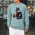 Women's Smokey Maine Coon Cat Book Lover Raglan Sleeve Sweatshirt Cardinal