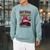 Women's Smut Goblin Reading Club Vintage Bookish Book Lover Raglan Sleeve Sweatshirt Cardinal