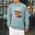 Women's Unearth A Story Reading Mammoth Prehistoric Book Librarian Raglan Sleeve Sweatshirt Cardinal