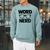 Word Nerd Book Reading Book Worm Raglan Sleeve Sweatshirt Cardinal