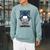 The Writer Typewriter Crow Writing Journalist Book Writer Raglan Sleeve Sweatshirt Cardinal