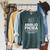 Abibliophobia Reading Fear Of No Books Definition Raglan Sleeve Sweatshirt Heather Blue Lagoon