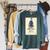 American Girl Meet Molly Book Cover Raglan Sleeve Sweatshirt Heather Blue Lagoon