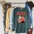 Anti Social Book Club Vintage Retro Reader Art Premium Tri-Blend Raglan Sleeve Sweatshirt Heather Blue Lagoon