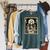The Audiobook Girl Books Headphones Tarot Card Skeleton Raglan Sleeve Sweatshirt Heather Blue Lagoon The Audiobook Girl Books Headphones Tarot Card Skeleton Raglan Sleeve Sweatshirt Heather Blue Lagoon