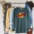 BANG Comic Book Cartoon Pop Art Vintage Raglan Sleeve Sweatshirt Heather Blue Lagoon