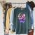 Beautiful Book Fairy Reading Crescent Moon Gothic Bookish Raglan Sleeve Sweatshirt Heather Blue Lagoon