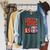 Best Teacher Ever Cute Apple Books School Classroom Vibes Raglan Sleeve Sweatshirt Heather Blue Lagoon