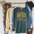 Book Dragon Kids Bookworm Raglan Sleeve Sweatshirt Heather Blue Lagoon