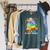 Book Flower Radicalized By Basic Decency Feminist LGBT Raglan Sleeve Sweatshirt Heather Blue Lagoon