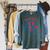 Book Girl Summer Women Retro Bookish Vacation Reader Raglan Sleeve Sweatshirt Heather Blue Lagoon