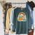 Book Hog Lover Hedgehog Owner Erinaceinae Bookworm Pun Joke Raglan Sleeve Sweatshirt Heather Blue Lagoon