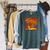Book Of Kells Celtic Knot Medieval Bird Premium Tri-Blend Raglan Sleeve Sweatshirt Heather Blue Lagoon