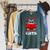 Book Lover Nerd Reading Teacher Bookworm Ladies Cat Raglan Sleeve Sweatshirt Heather Blue Lagoon