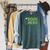 Book Nerd Pixel Retro Reading Bibliophile Gamer Raglan Sleeve Sweatshirt Heather Blue Lagoon