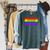 Book Read Literary Gay Pride Flag Rainbow LGBTQ Queer Raglan Sleeve Sweatshirt Heather Blue Lagoon