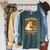 Books And BER Months Fall Librarian Reading Halloween Raglan Sleeve Sweatshirt Heather Blue Lagoon