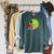 Books Before Bipeds Raglan Sleeve Sweatshirt Heather Blue Lagoon