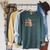 Books Are My Pot Of Gold St Patricks Day Bookworm Reader Raglan Sleeve Sweatshirt Heather Blue Lagoon