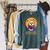 Boooks Moon Ghost Reading Halloween Bookworm Librarian Book Raglan Sleeve Sweatshirt Heather Blue Lagoon