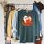 BOOOOKS Halloween Author Reading Of History Books Raglan Sleeve Sweatshirt Heather Blue Lagoon