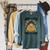 Born To Read Forced To Work Reading Book Lover Raglan Sleeve Sweatshirt Heather Blue Lagoon