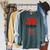 Capital Karl Marx Vintage Book Cover Raglan Sleeve Sweatshirt Heather Blue Lagoon