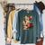 Cat Reading A Book Men Women Kids Raglan Sleeve Sweatshirt Heather Blue Lagoon