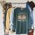 Chapter 9 Years Old 9th Birthday Butterfly Bow Book Lover Raglan Sleeve Sweatshirt Heather Blue Lagoon