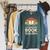 I Closed My Book To Be Here Reading Premium Tri-Blend Raglan Sleeve Sweatshirt Heather Blue Lagoon