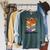 Coffee & Book Lover Reader Mexican Spanish Cafecito & Libros Raglan Sleeve Sweatshirt Heather Blue Lagoon
