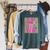 Coquette Striped Most Likely To Read Books All Summer Raglan Sleeve Sweatshirt Heather Blue Lagoon