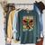 Cthulhu Lord Of Madness Vintage Comic Book Cover Raglan Sleeve Sweatshirt Heather Blue Lagoon