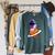 Cute Astronaut Read A Book Raglan Sleeve Sweatshirt Heather Blue Lagoon