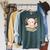 Cute Axolotl Reading Books Shirt Kawaii Axolotl Lover Raglan Sleeve Sweatshirt Heather Blue Lagoon