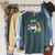 Cute Hedgehog Reading A Book Nerd Readers Raglan Sleeve Sweatshirt Heather Blue Lagoon