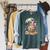 Cute Summer Relaxing Gnome Art For Book Lovers Raglan Sleeve Sweatshirt Heather Blue Lagoon