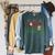Dear Santa Just Bring Books Lover Librarian Book Worm Xmas Raglan Sleeve Sweatshirt Heather Blue Lagoon