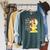 Disney Princess Never Judge A Book By Its Cover Raglan Sleeve Sweatshirt Heather Blue Lagoon