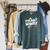 DOAWK Colorful Team Wimpy Sticker Collage Book Series Raglan Sleeve Sweatshirt Heather Blue Lagoon