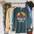 Dogs And Reading Books Raglan Sleeve Sweatshirt Heather Blue Lagoon