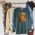 Dream Like Martin Floral Book History Month Women Men Raglan Sleeve Sweatshirt Heather Blue Lagoon