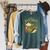 Drink Matcha Read Books Elevate Your Green Tea Ritual Raglan Sleeve Sweatshirt Heather Blue Lagoon