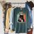 Easily Distracted By Cats And Books For Cat Lovers For Men Women Girls Kids Raglan Sleeve Sweatshirt Heather Blue Lagoon