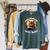 Easily Distracted By Cats And Books Librarians Bibliophiles Raglan Sleeve Sweatshirt Heather Blue Lagoon