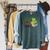 Easily Distracted By Dragons And Books Book Nerd Reading Raglan Sleeve Sweatshirt Heather Blue Lagoon